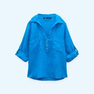Blue linen shirt (Demo)